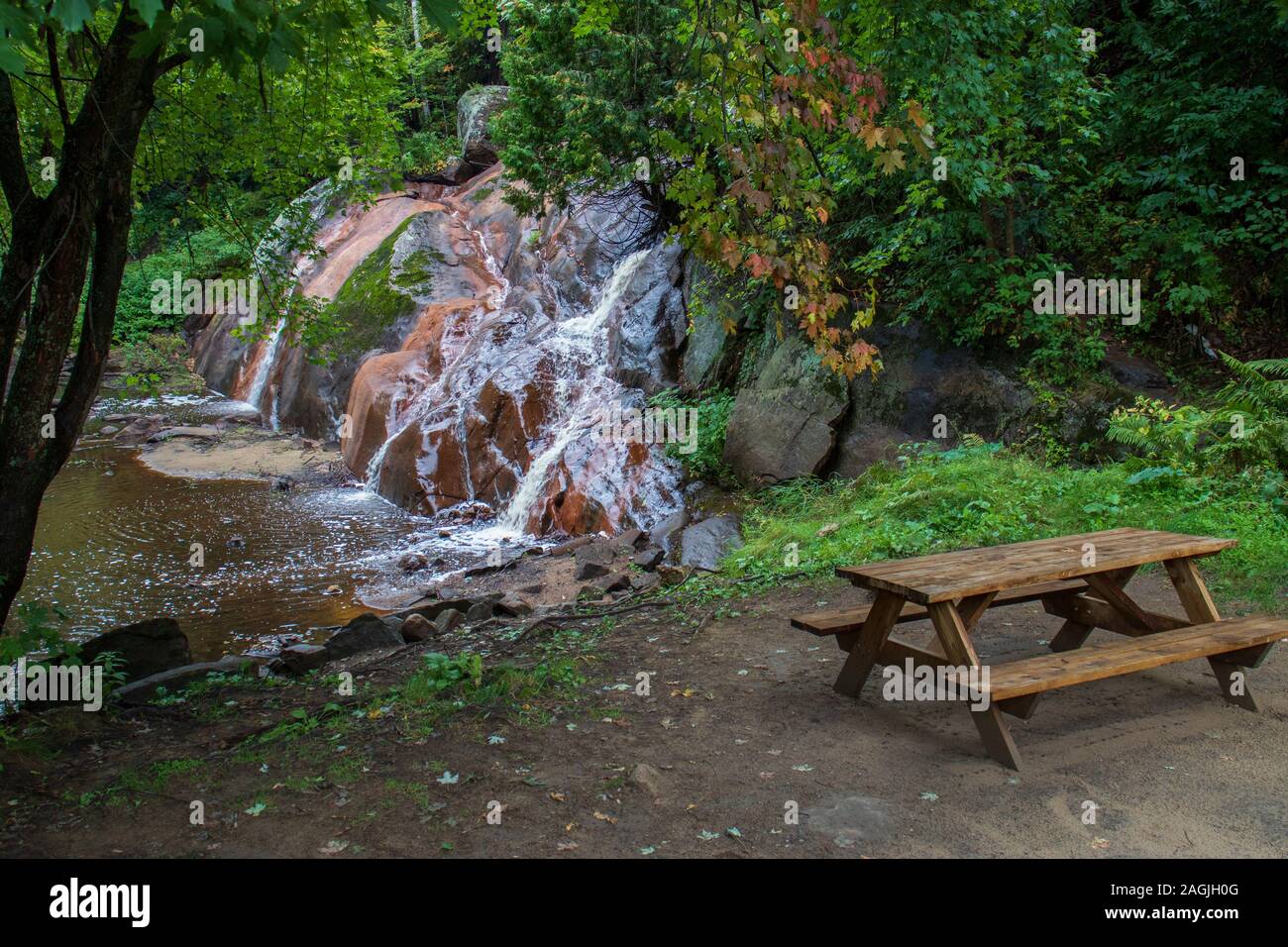 September 8, 2019 Labelle, Quebec, East Canada Waterfall Waterfront