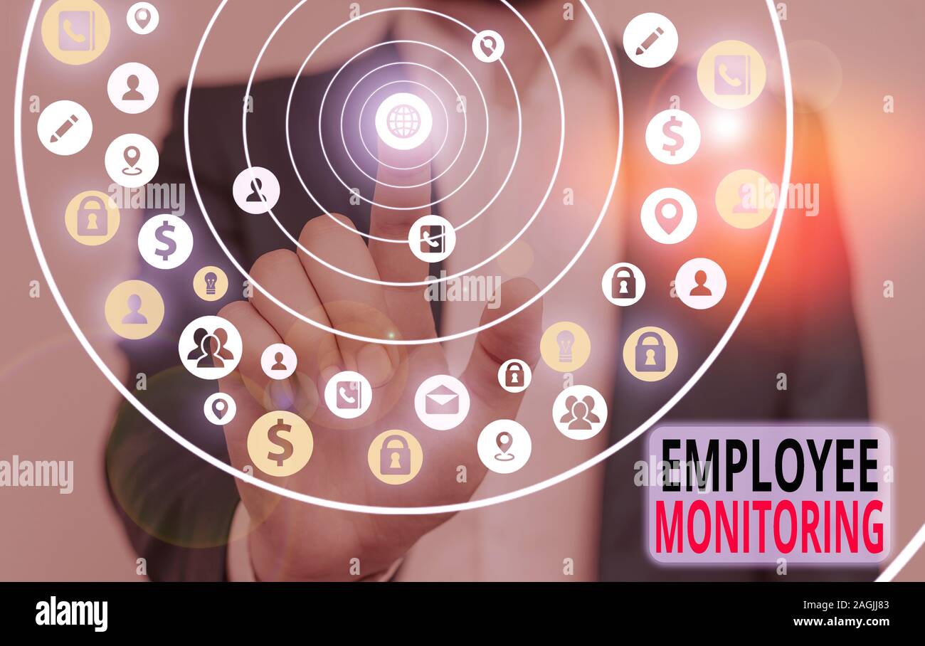 Conceptual hand writing showing Employee Monitoring. Concept meaning