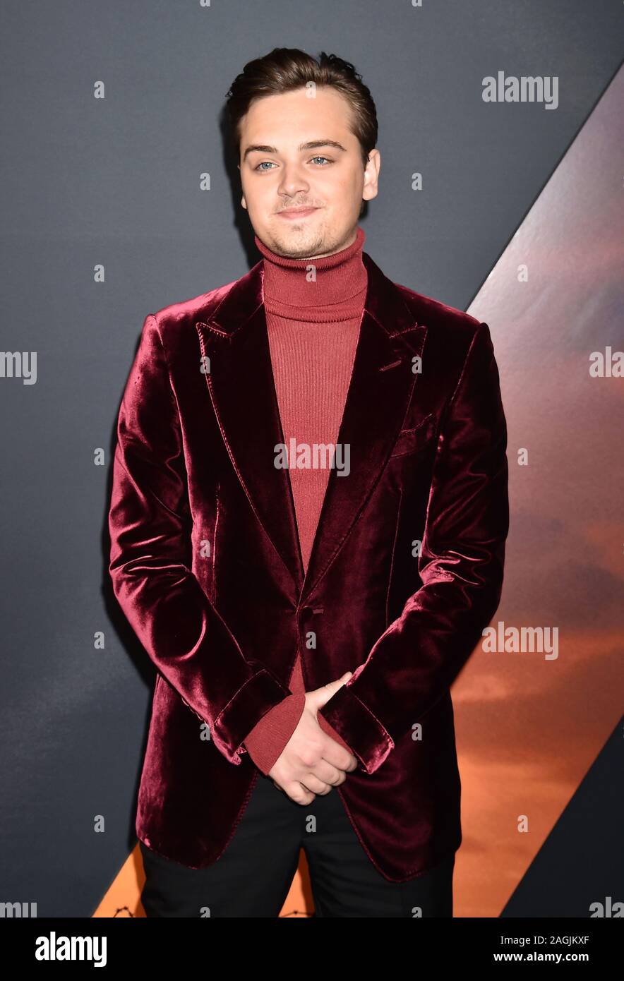 HOLLYWOOD, CA - DECEMBER 18: Dean-Charles Chapman attends the premiere