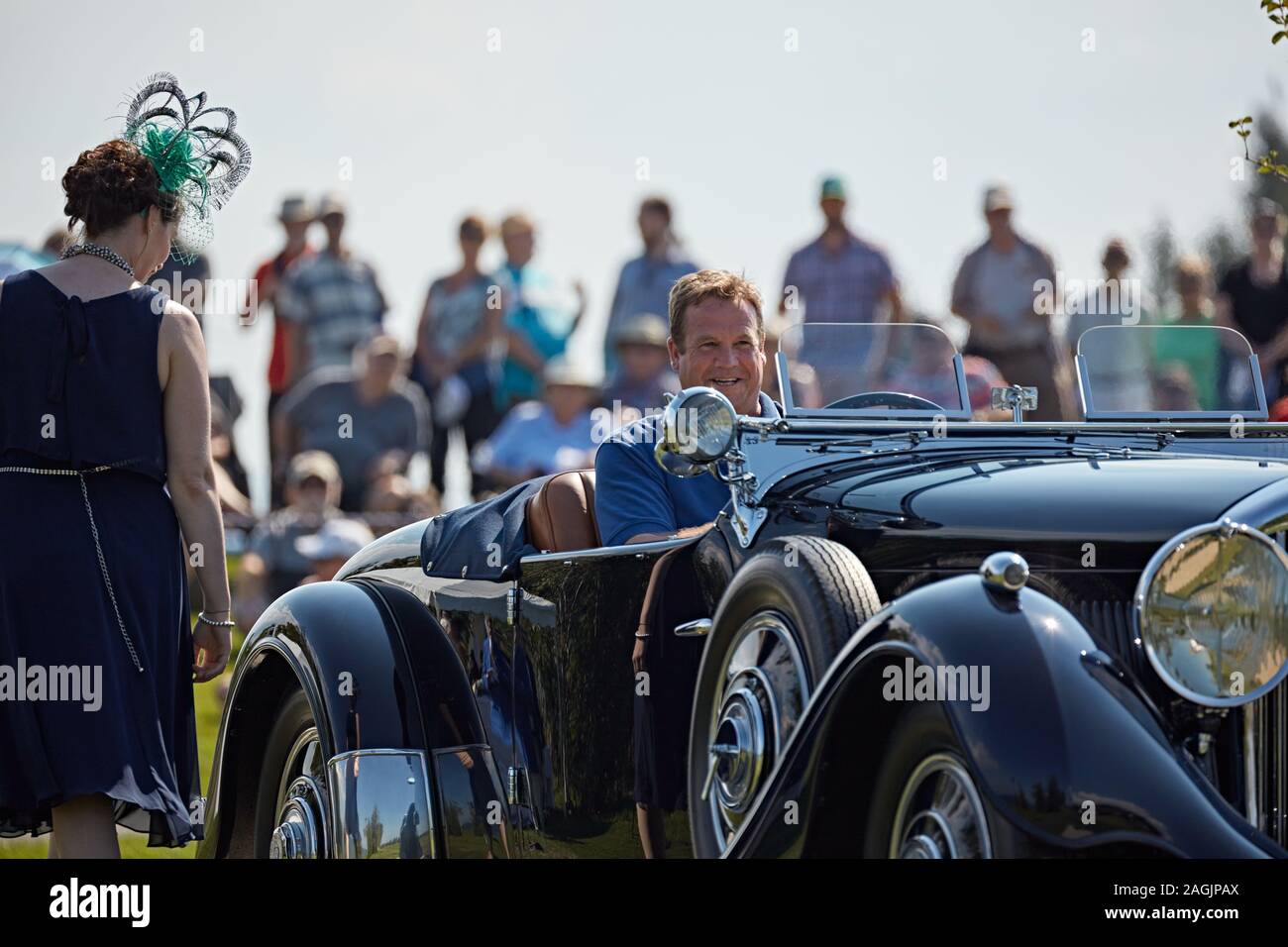Cobble Beach car show / Audrain Museum Bentley Stock Photo Alamy