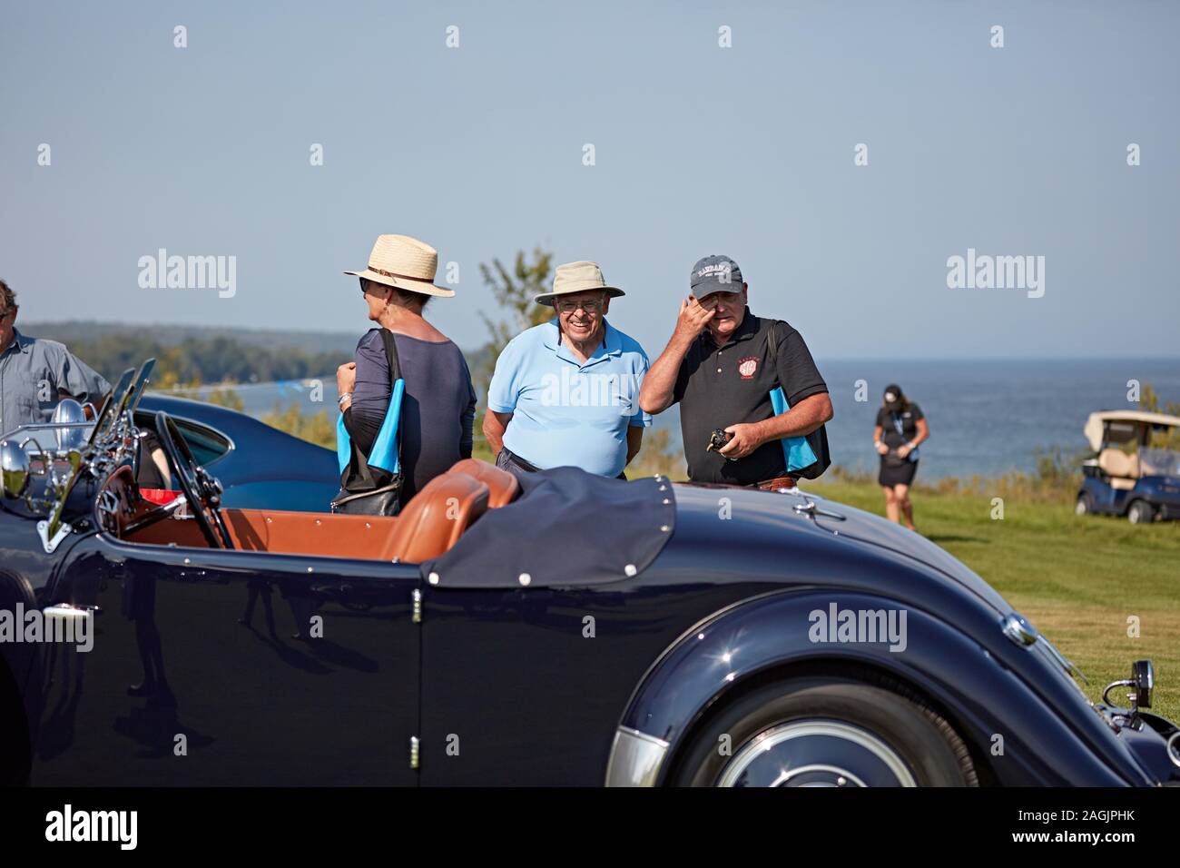 Cobble Beach car show / Audrain Museum Bentley Stock Photo Alamy