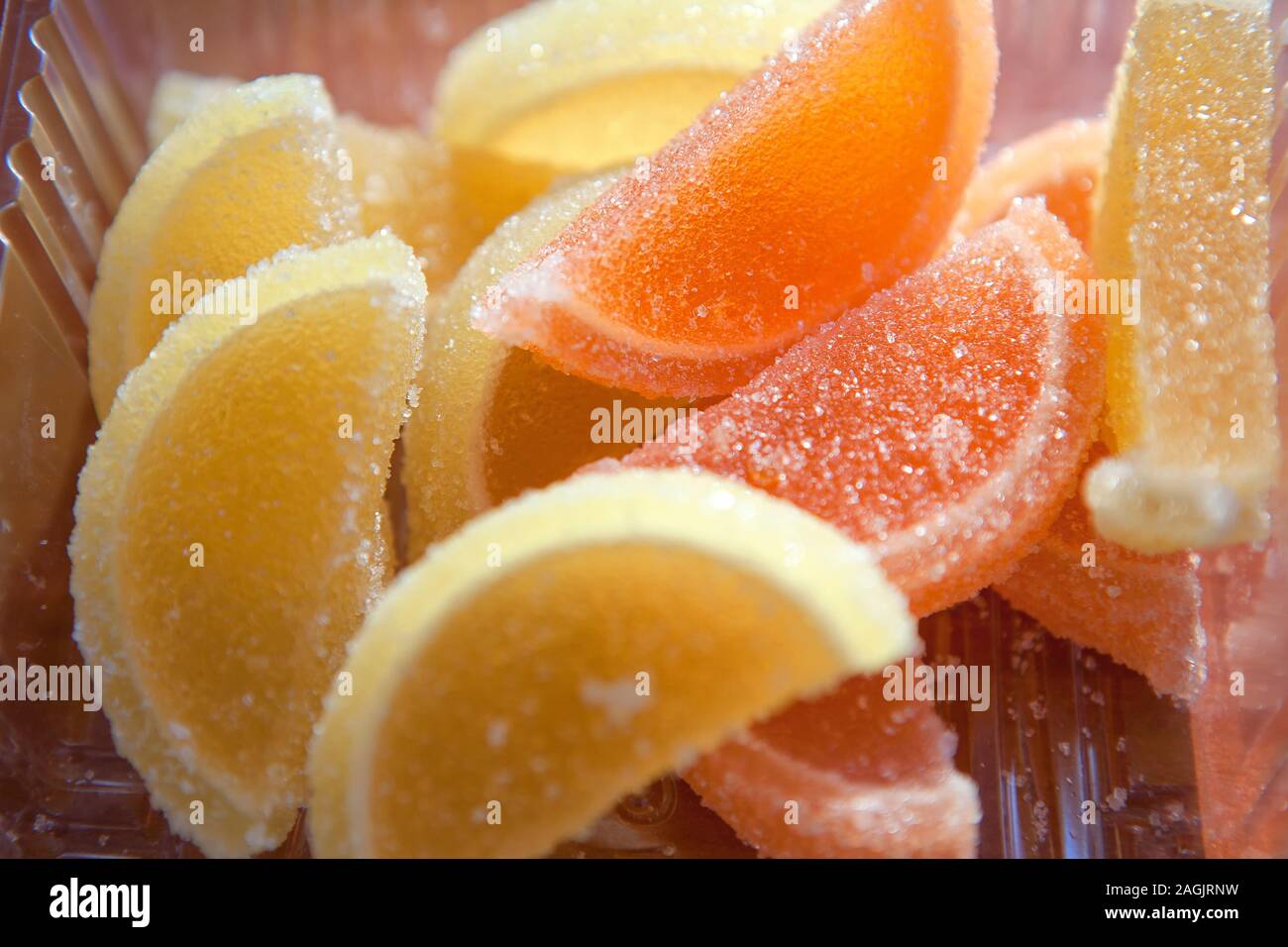 lemon and orange sweet marmalade Stock Photo