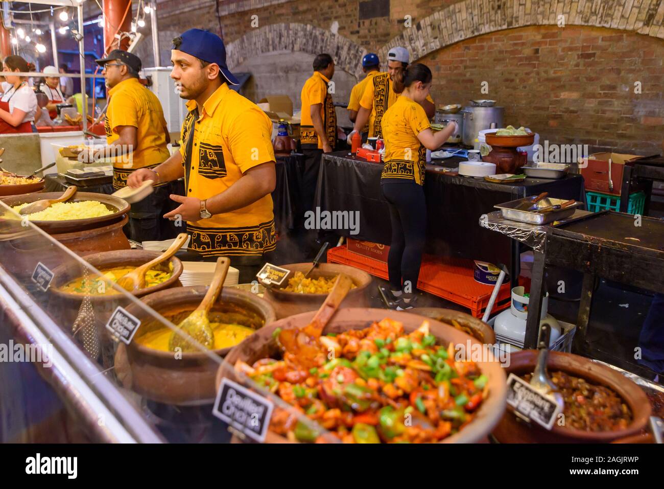 Food Stall In Queen Victoria Night Market For Summer In Melbourne