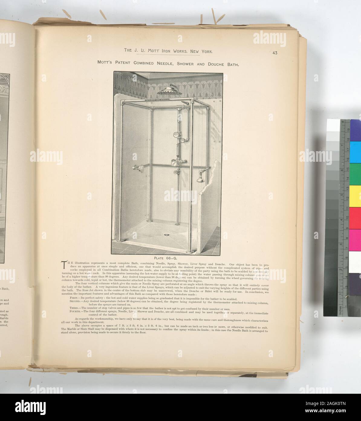 Mott's Patent Combined Needle, Shower and Douche Bath.; Mott's Patent