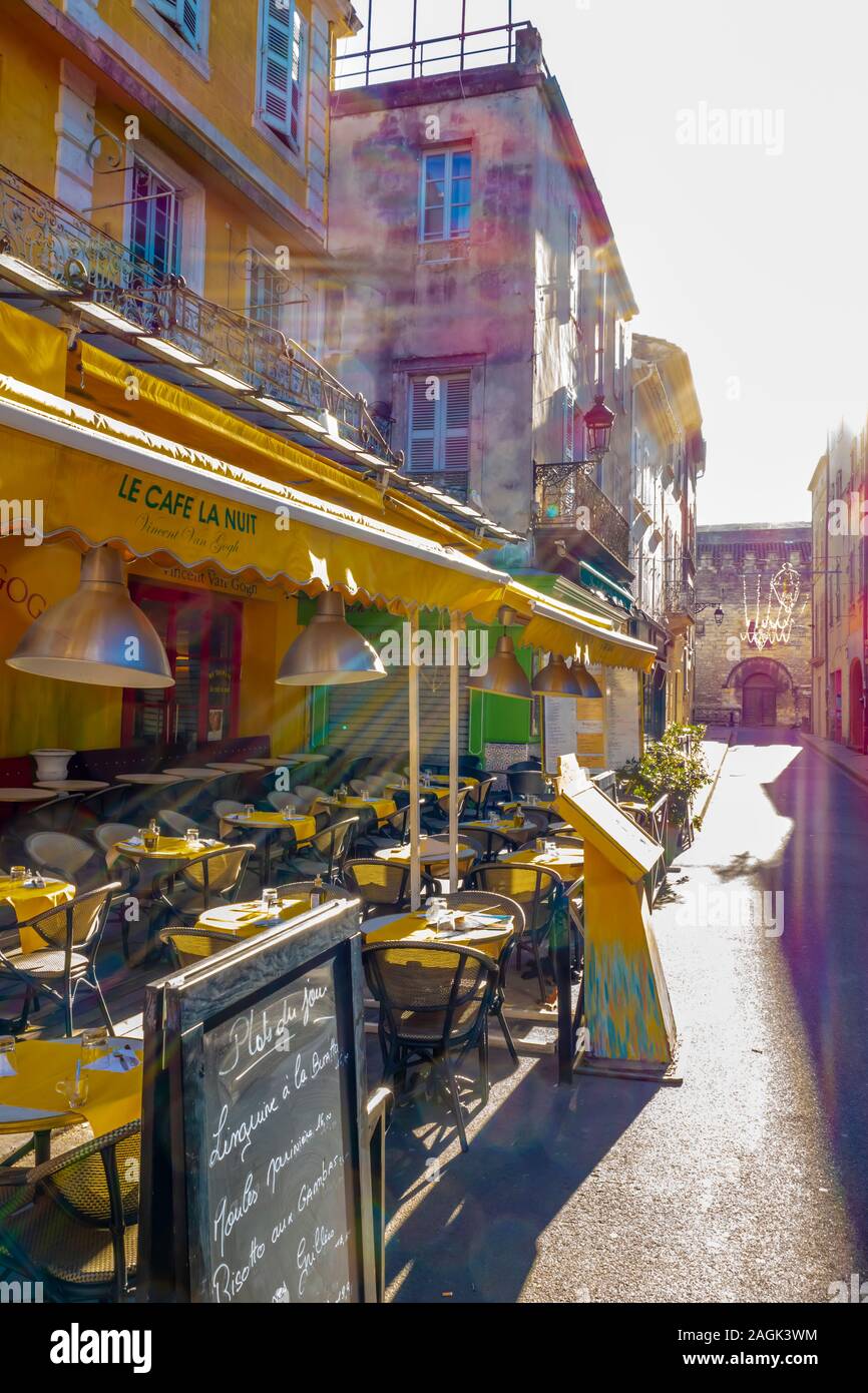 The Cafe Van Gogh In Arles Provence Alpes Cote D Azur In France Stock Photo Alamy