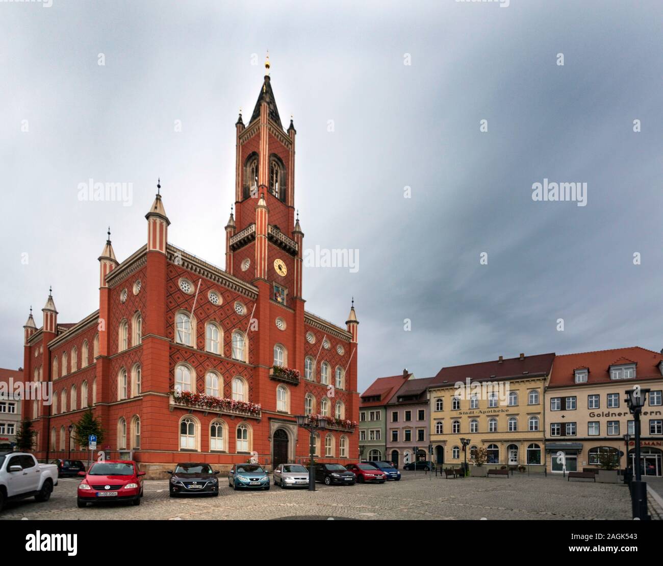 Town hall Kamenz Stock Photo