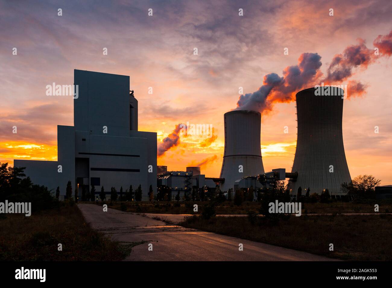 Boxberg power plant Stock Photo