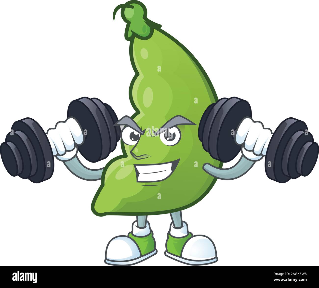 Green broad bean Stock Vector Images - Alamy