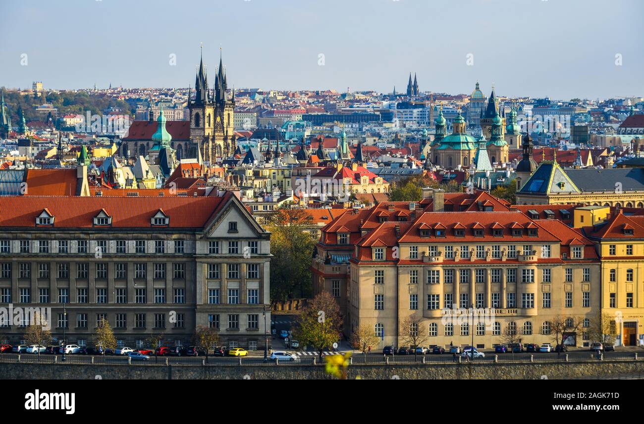 Praha Cheko Cityscape of Old Praha (Prague), Czech. Prague is one of Europe most ...