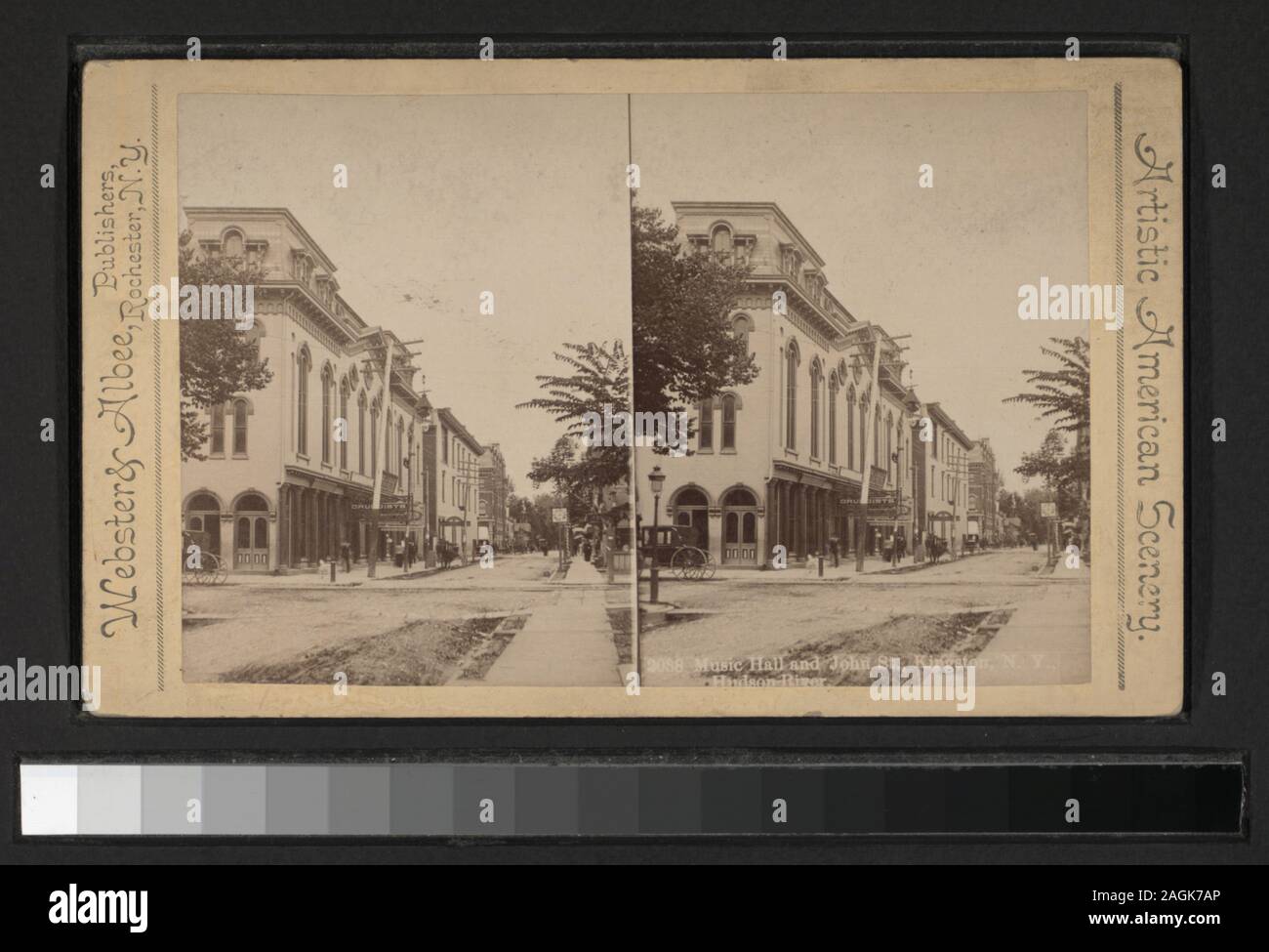 Music Hall and John St, Kingston, NY, Hudson River Includes views by Ed