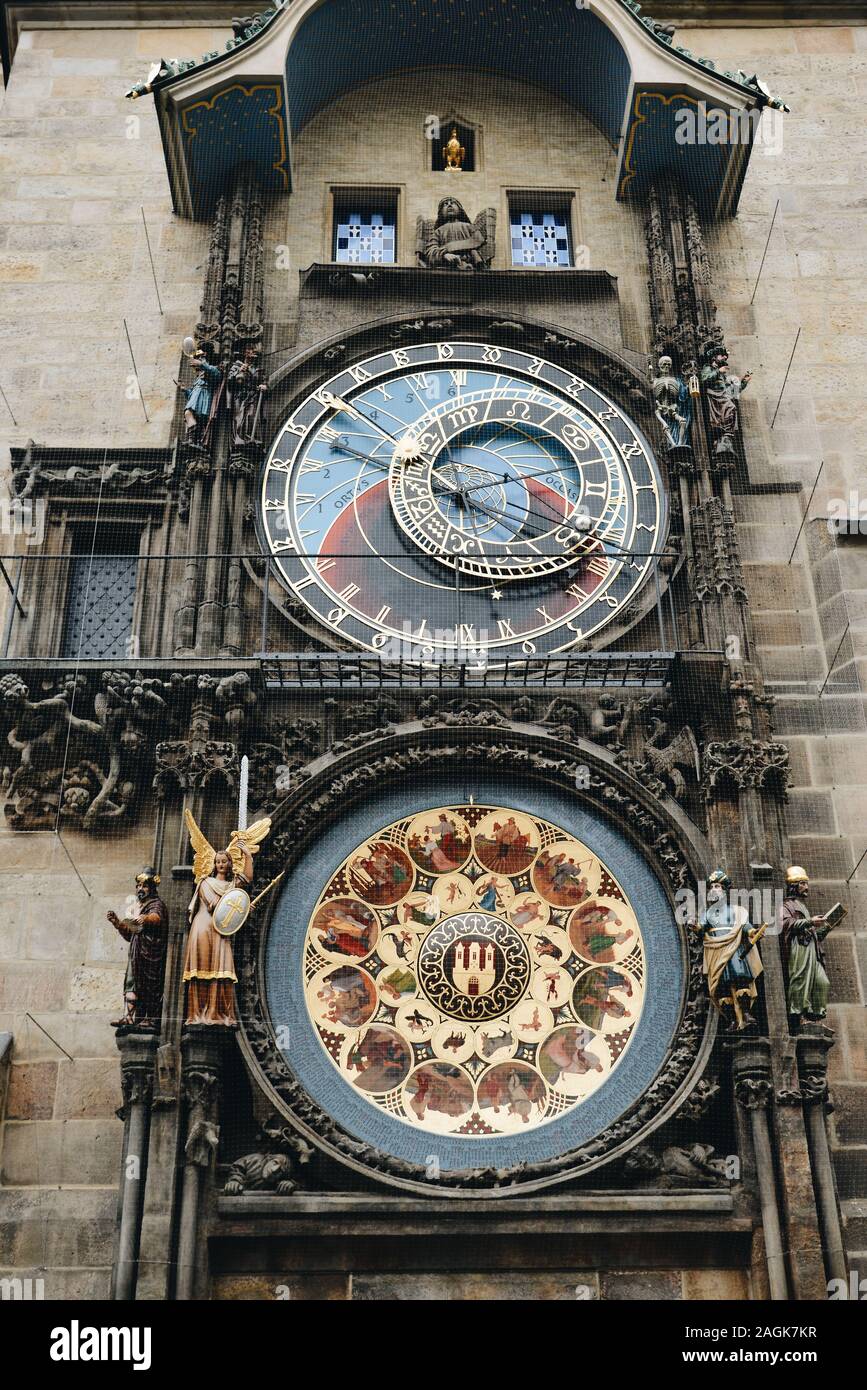 The Prague Astronomical Clock (or Orloj). The clock was first installed in 1410, making it the