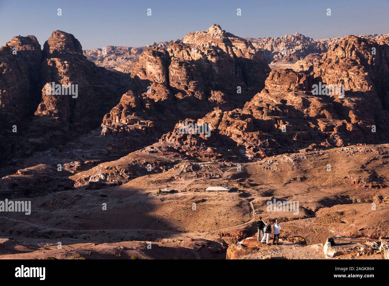 Petra, landforms of rocky mountains, view from mountain top, Jordan, middle  east, Asia Stock Photo - Alamy
