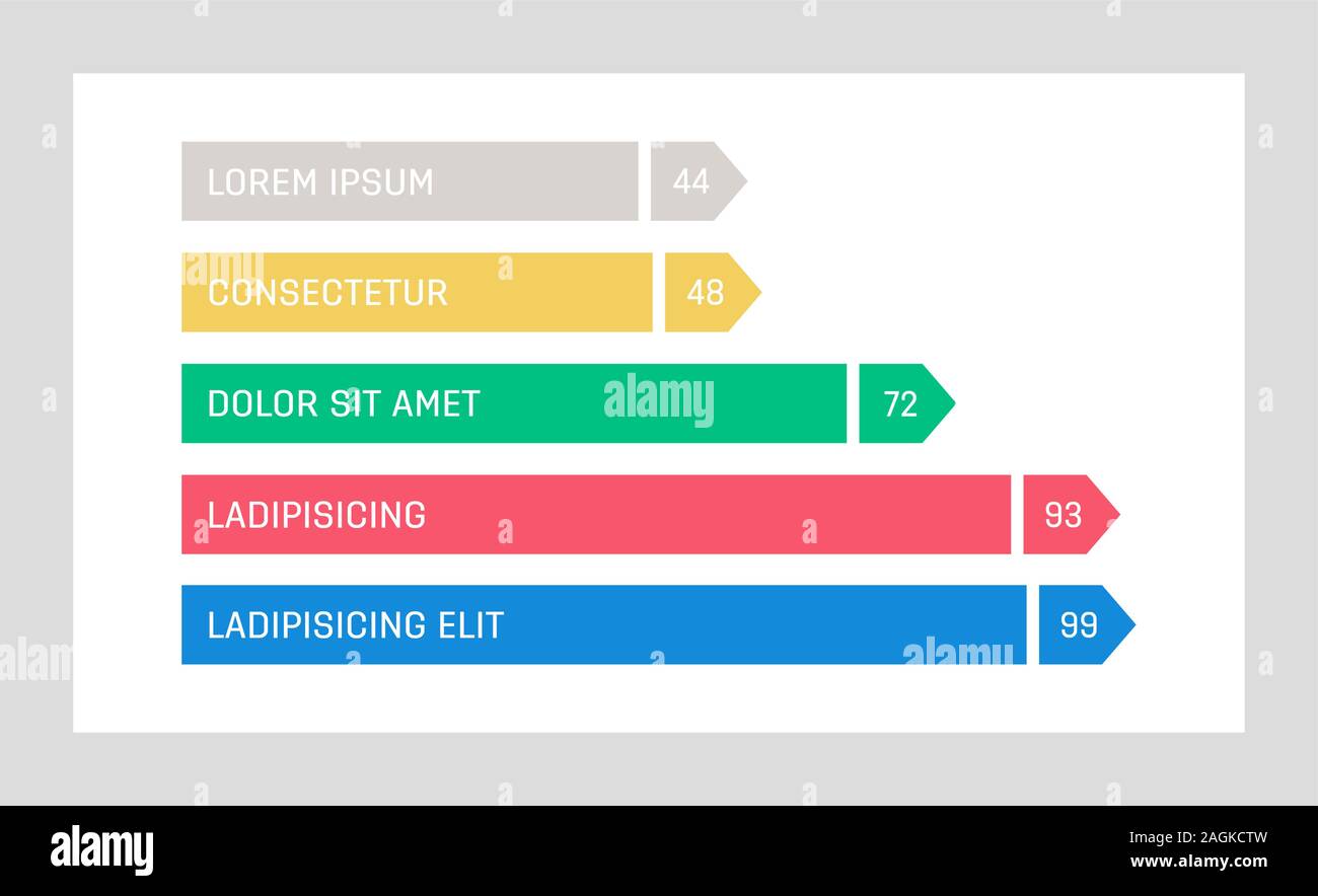 Set of blue and green, yellow, red elements for infographic ...