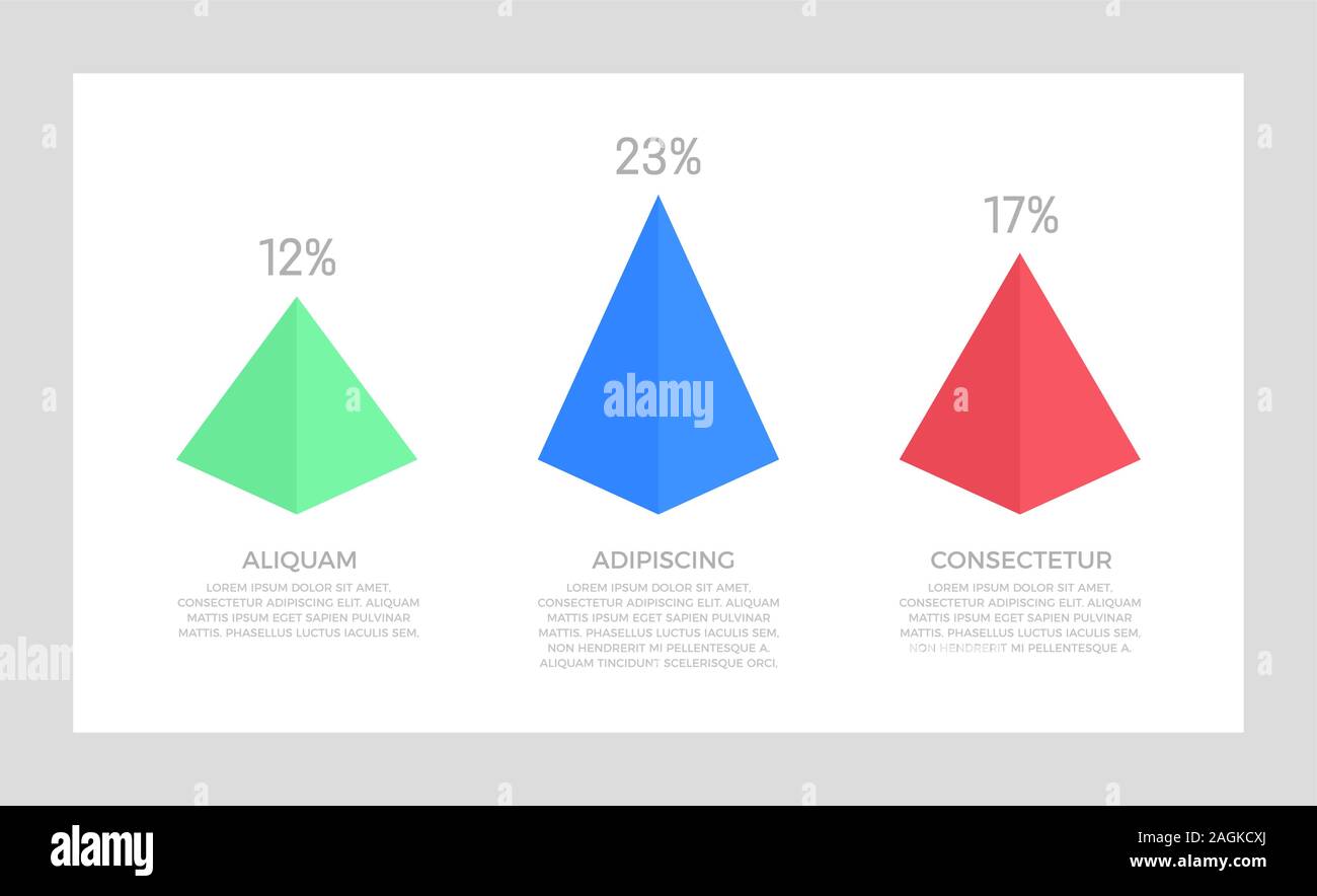 Set of blue and green, red elements for infographic presentation slides ...