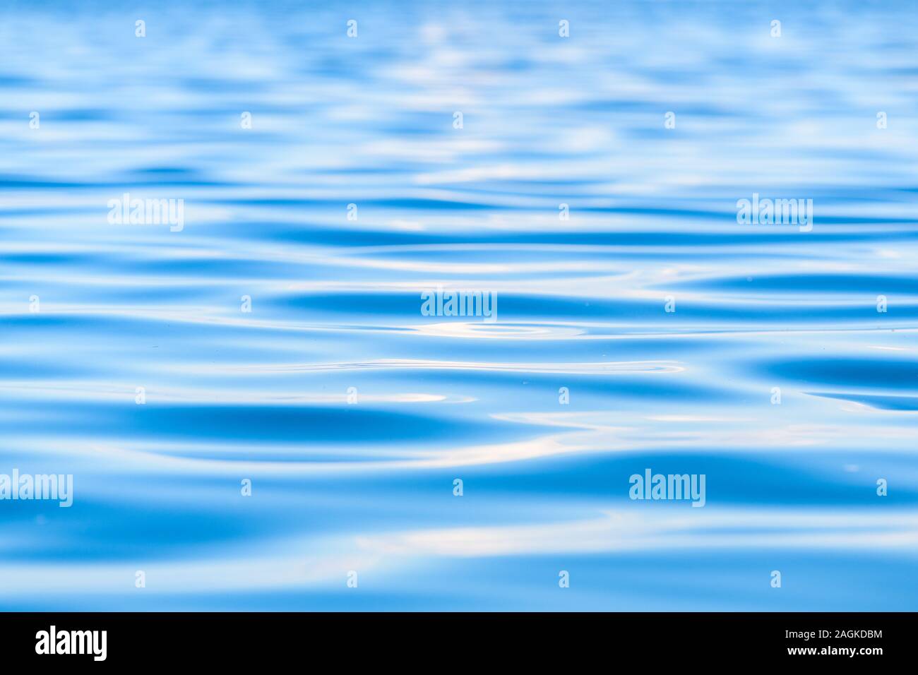 Patterns of waves on Lake Vänern Stock Photo