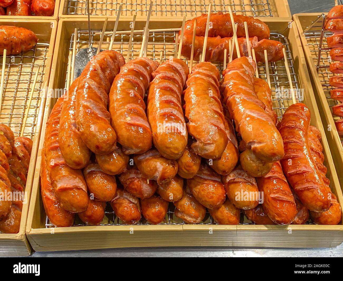 Deep fried hotdog hires stock photography and images Alamy