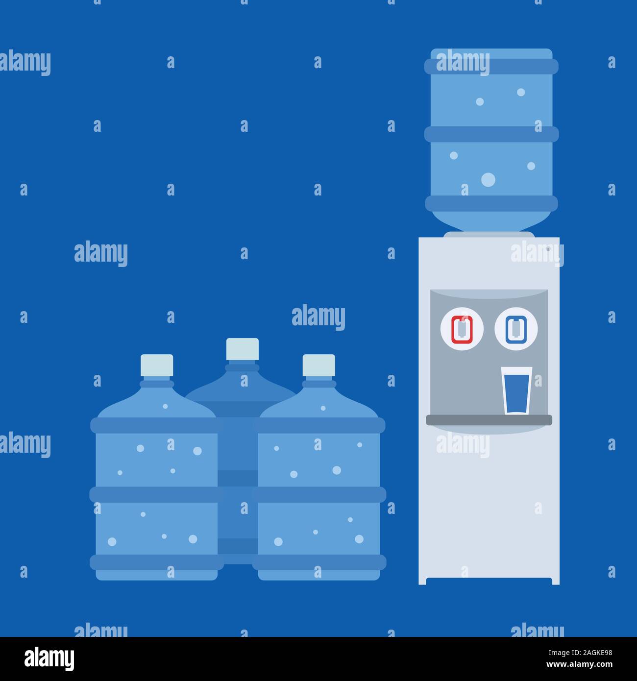 Water dispenser Machine. Isolated Vector Illustration Stock Vector ...