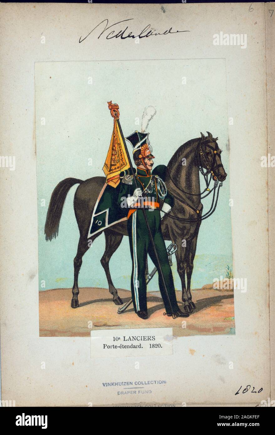 Netherlands dutch holland soldier, 1820.; Netherlands dutch holland ...