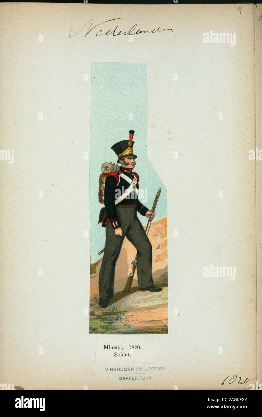Netherlands dutch holland soldier, 1820.; Netherlands dutch holland ...