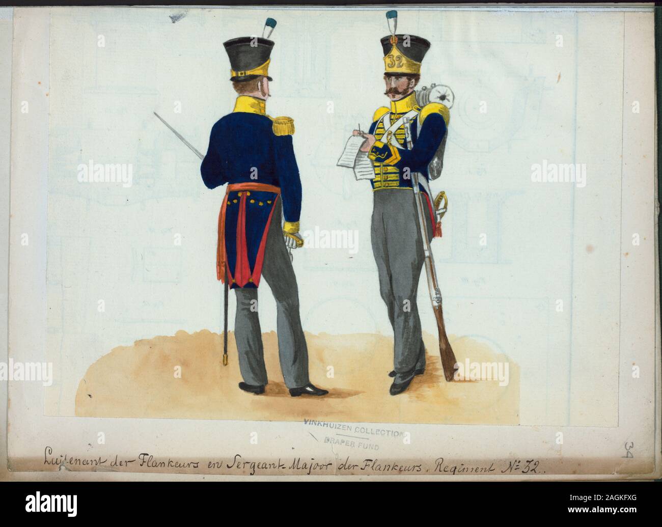 Netherlands dutch holland soldier, 1820.; Netherlands dutch holland ...