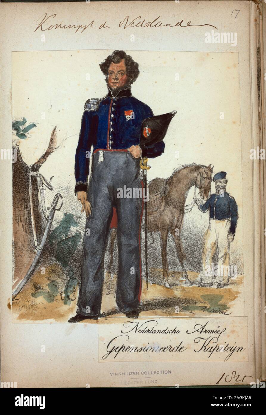 Netherlands dutch holland soldier, 1825.; Netherlands dutch holland ...