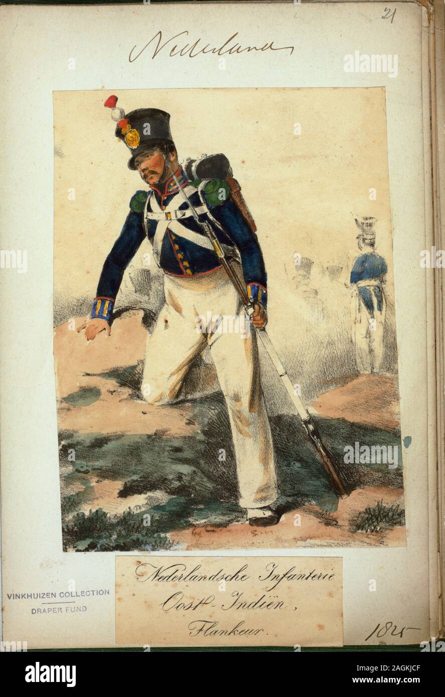 Netherlands dutch holland soldier, 1825.; Netherlands dutch holland ...