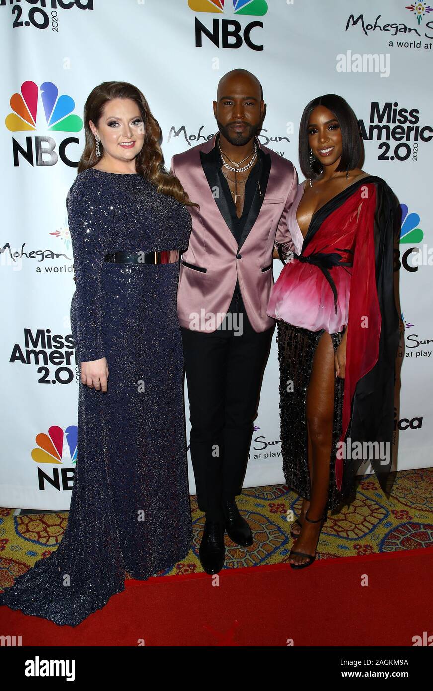 19 December 2019 - Uncasville, CT - Lauren Ash, Karamo, Kelly Rowland