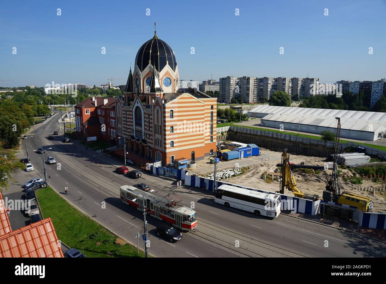 Synagoge, neue Synagoge, Neue Liberale Synagoge, Kaliningrad, ehemaliges Königsberg, Oblast Kaliningrad, Russland Stock Photo
