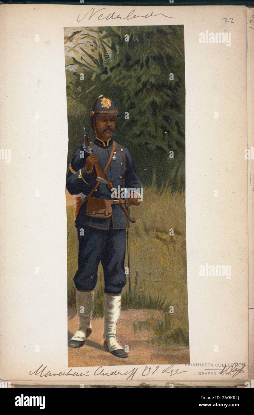 Netherlands dutch holland soldier, 1896 [part 2].; Netherlands dutch ...