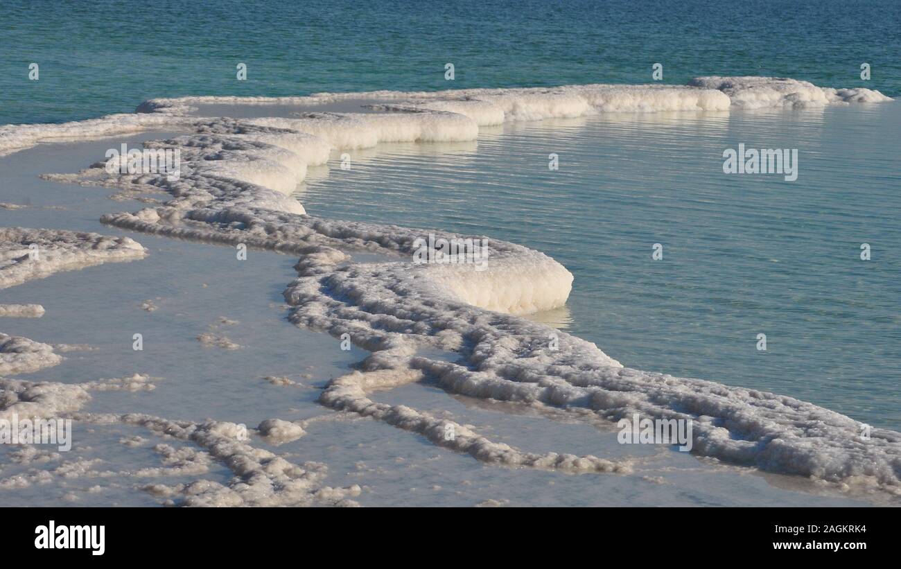 Dead Sea Salt . Mineral healthcare body treatment. Crystal Dead Sea