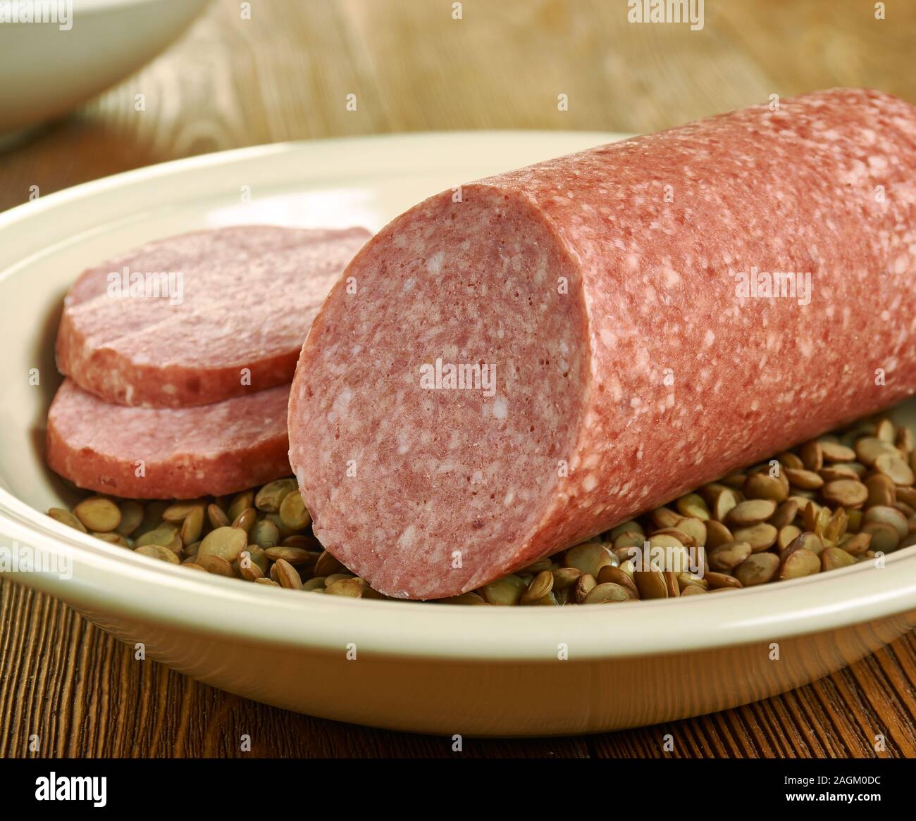 Cotechino Modena, fresh sausage made from pork, fatback, and pork rind