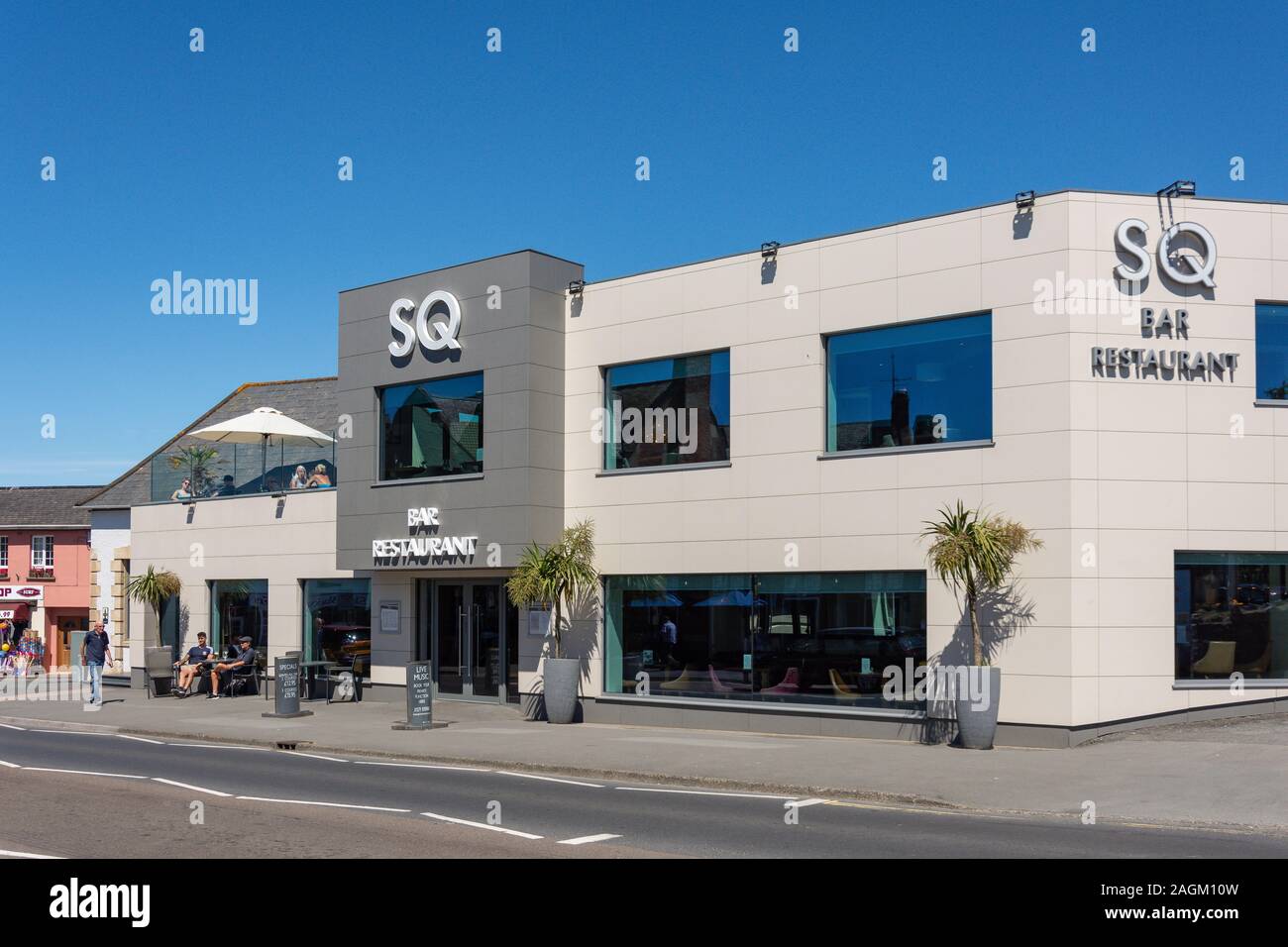 SQ Bar & Restaurant, Exeter Road, Braunton, Devon, England, United Kingdom Stock Photo
