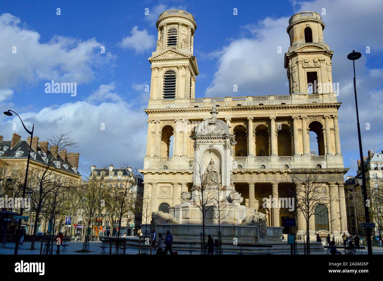 Place SaintSulpice, Paris Stock Photo Alamy