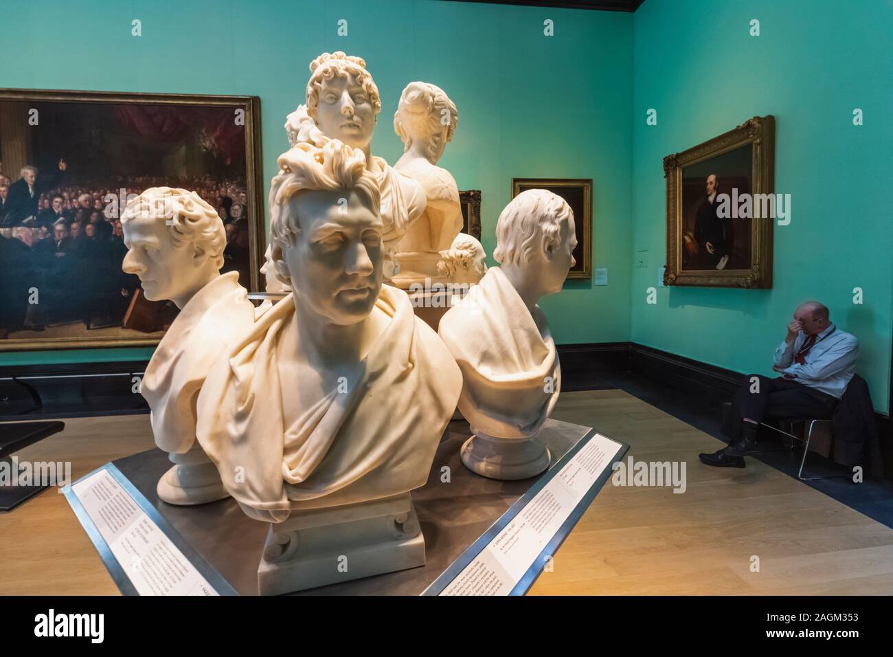 England, London, Trafalgar Square, National Portrait Gallery, Display