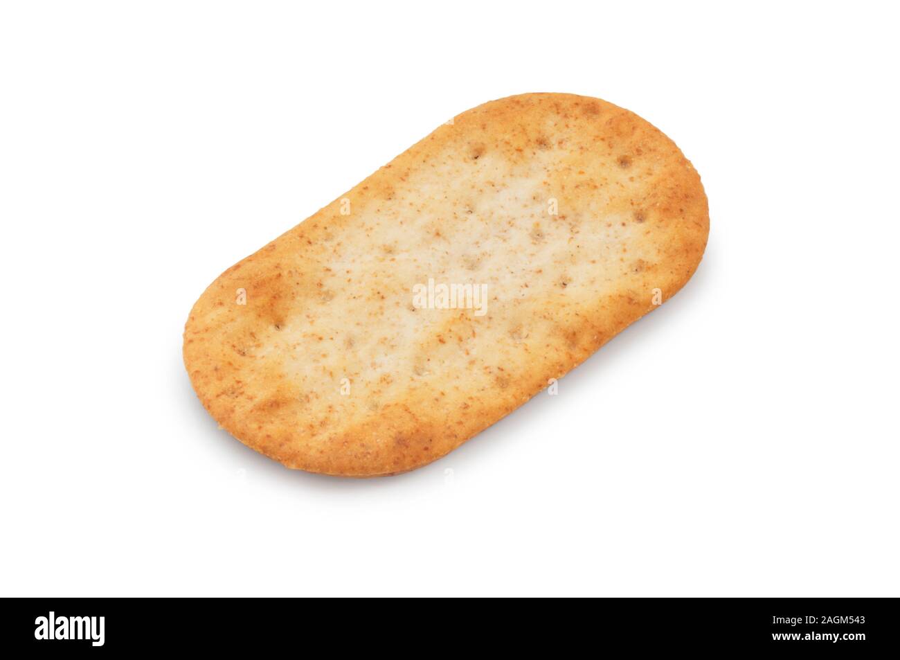 Studio shot of sourdough biscuits cut out against a white background - John Gollop Stock Photo