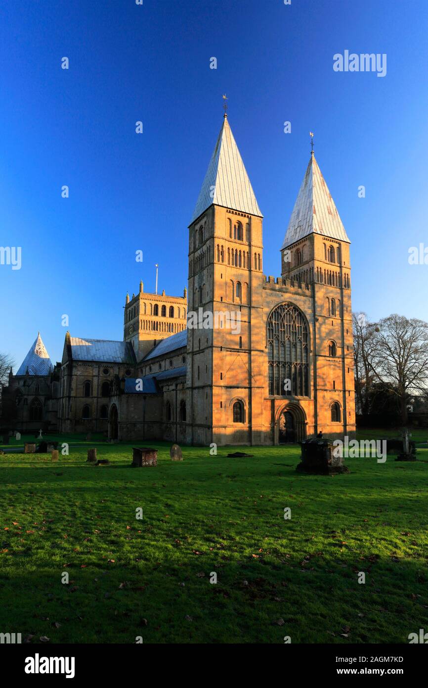 View over Southwell Minster, Southwell market town, Nottinghamshire, England, UK Stock Photo Alamy