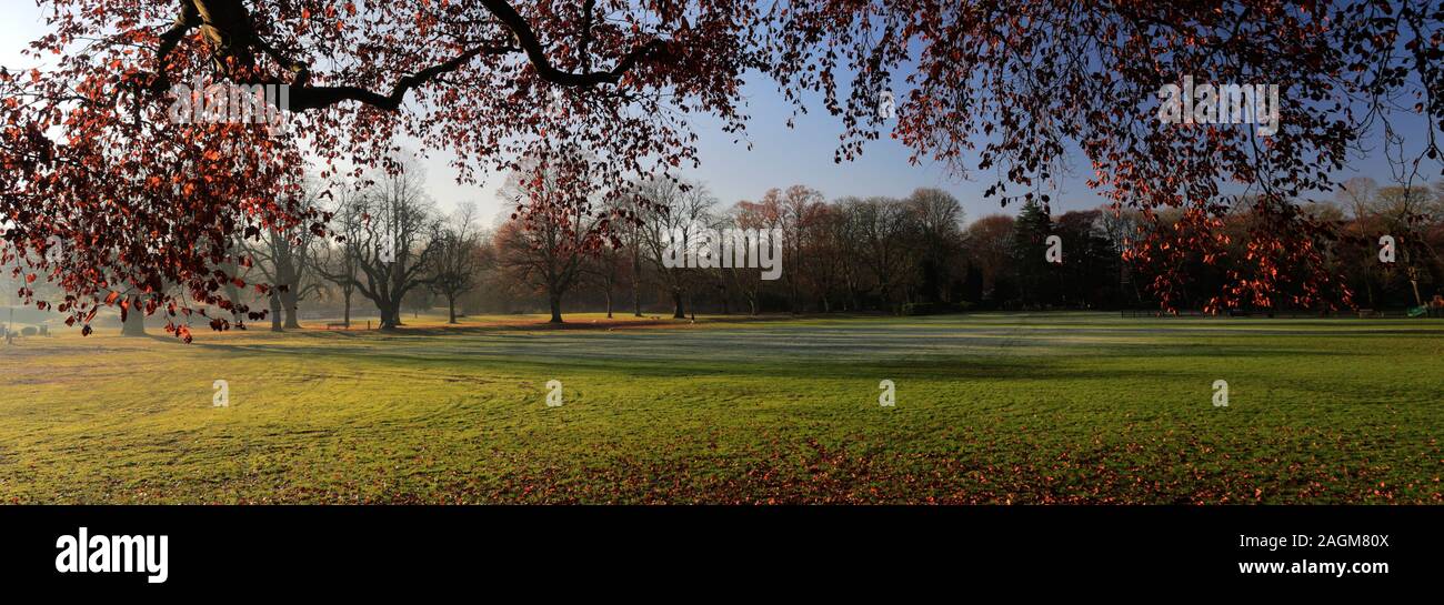 Autumn view over New park, Melton Mowbray, Leicestershire, England; Britain; UK Stock Photo