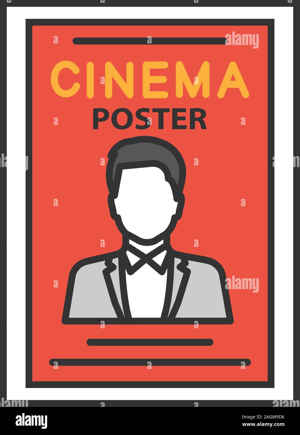 Vector graphic movie posters