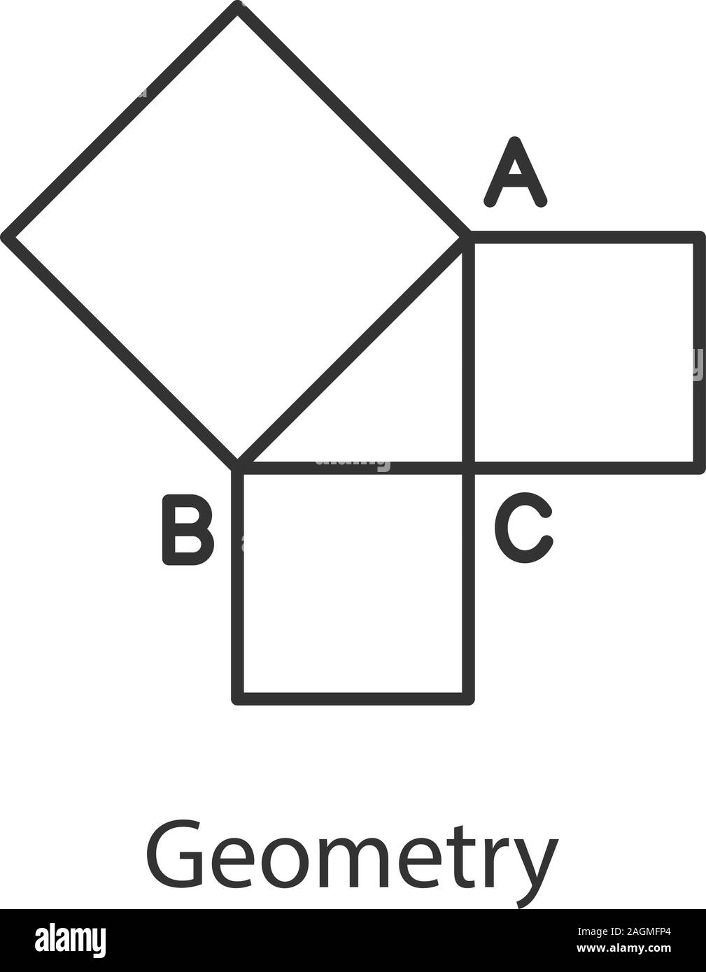 Four Squares Icon From Shapes Collection Thin Linear Four Squares Four  Square Outline Icon Isolated On