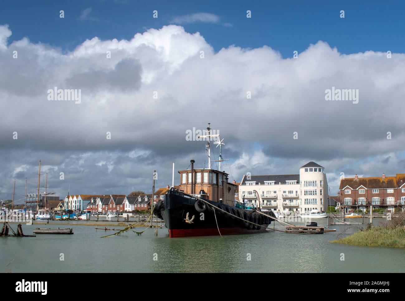 Littlehampton, West Sussex, UK, October 01, 2019, Wendy Ann 2 old tug ...