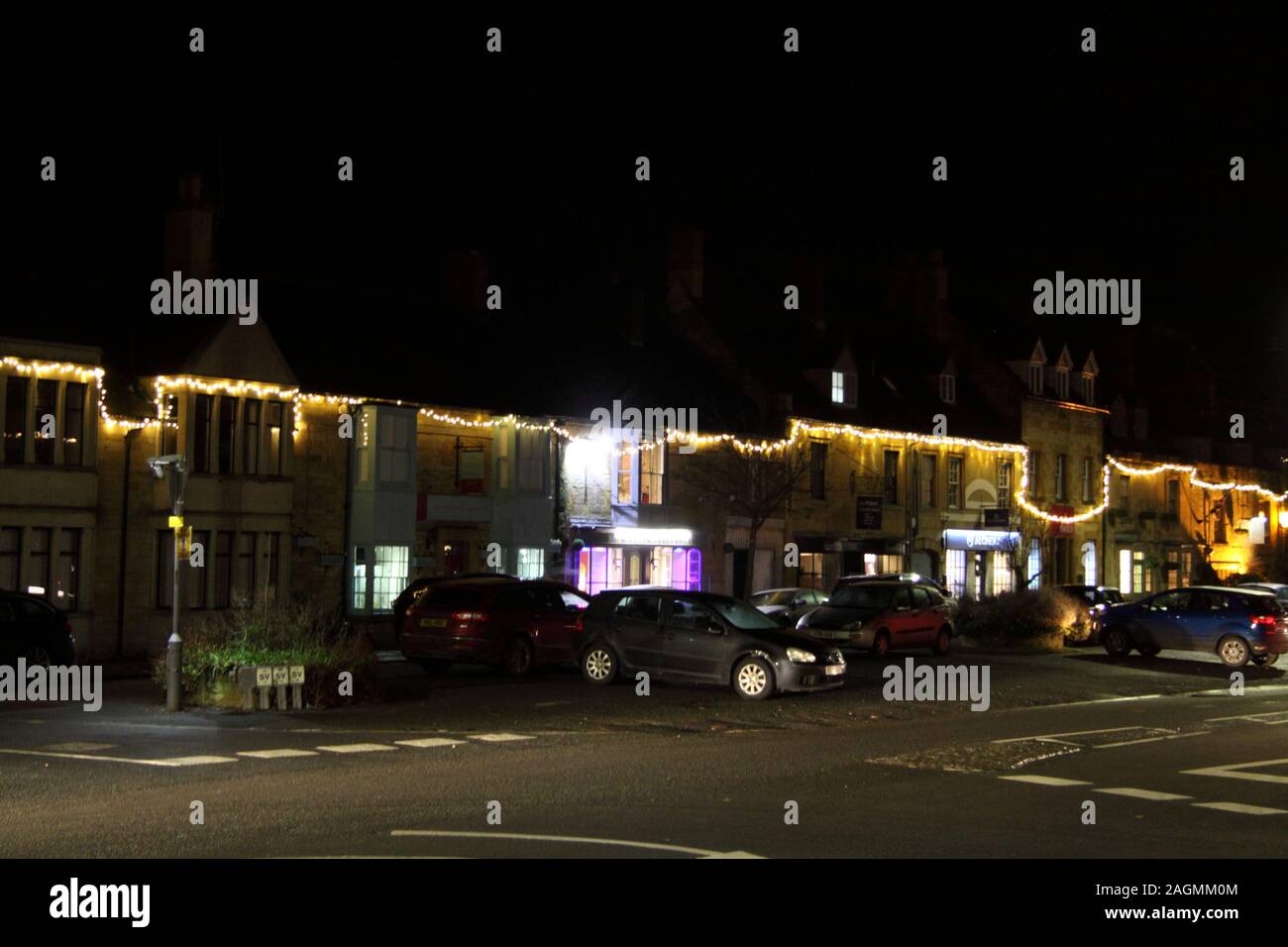 Moreton in the Marsh Market Town Christmas Lights Stock Photo Alamy