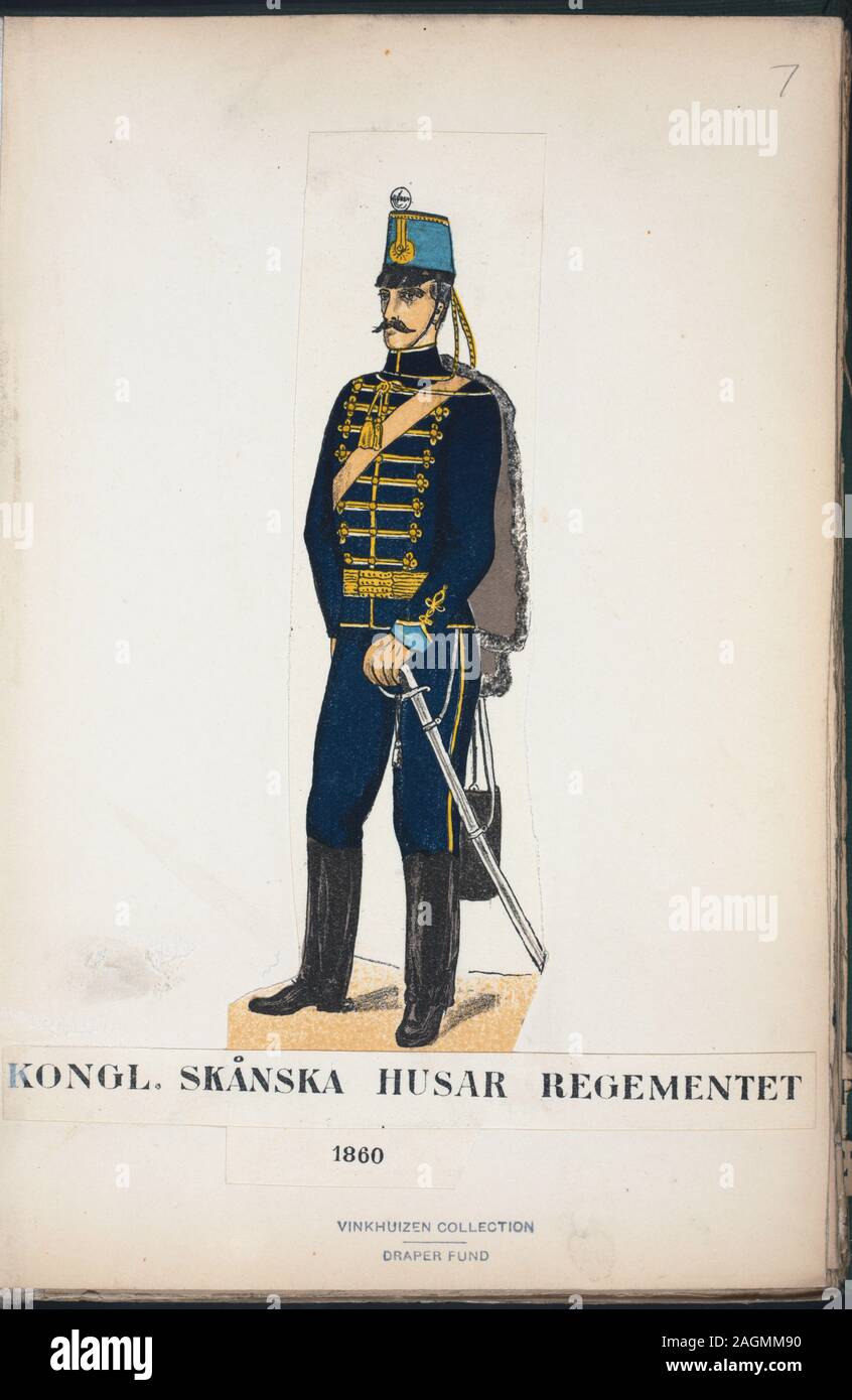 Norway and Sweden soldier, 1860.; Norway and Sweden soldier, 1860 Stock