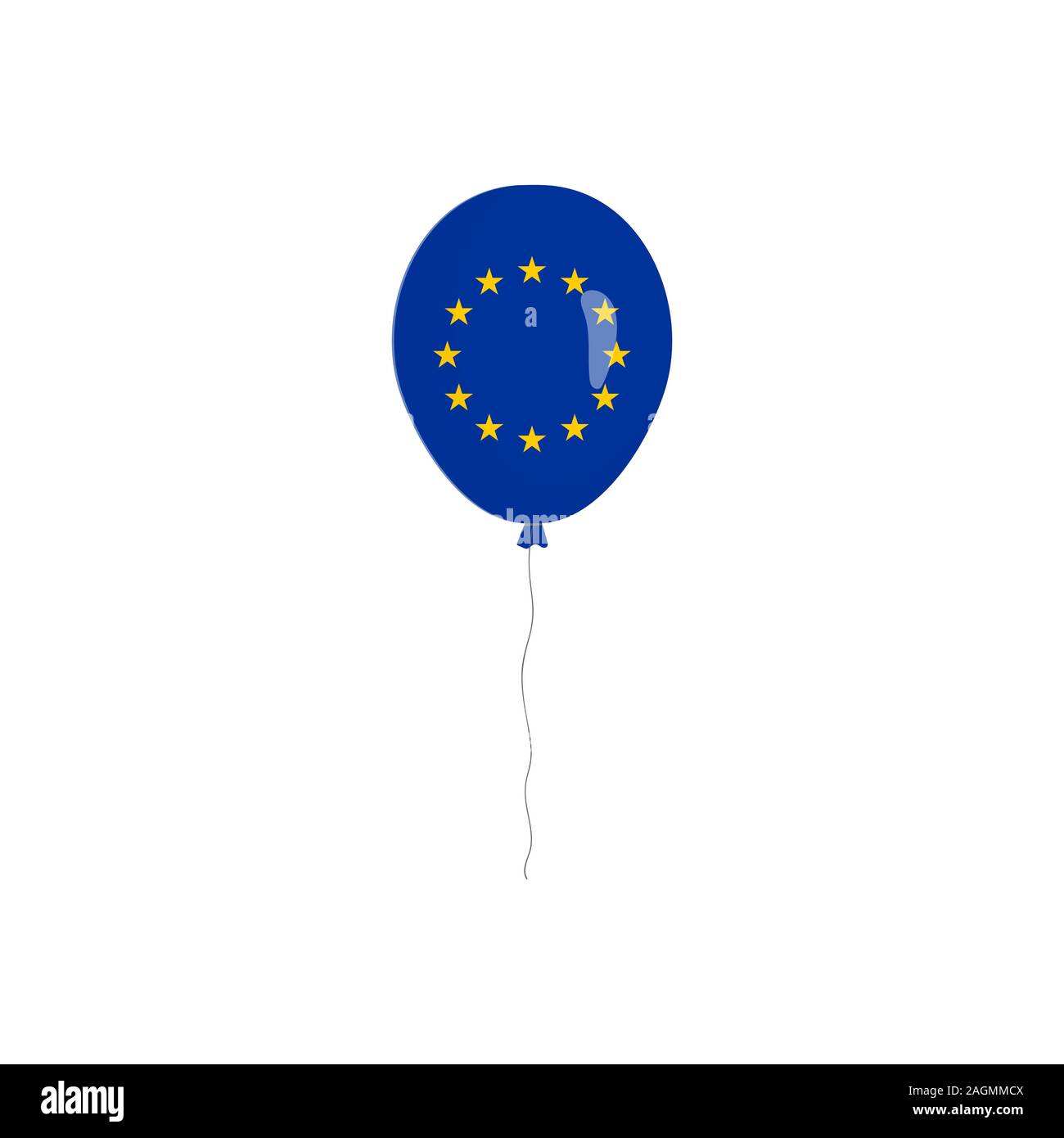 EU flag isolated Stock Vector