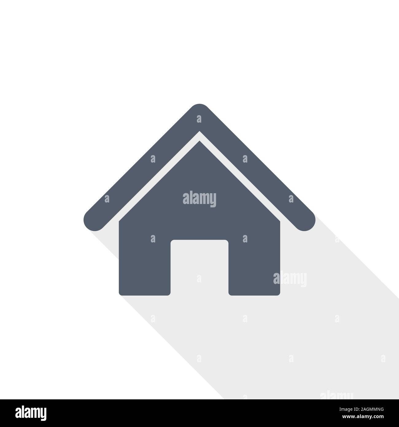 Home vector icon, house, real estate concept flat design illustration ...