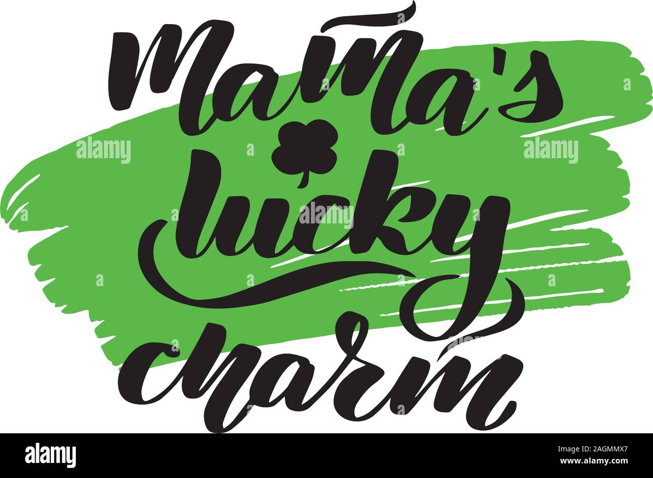 Poster for St. Patricks Day - lettering greeting card.  Stock Vector