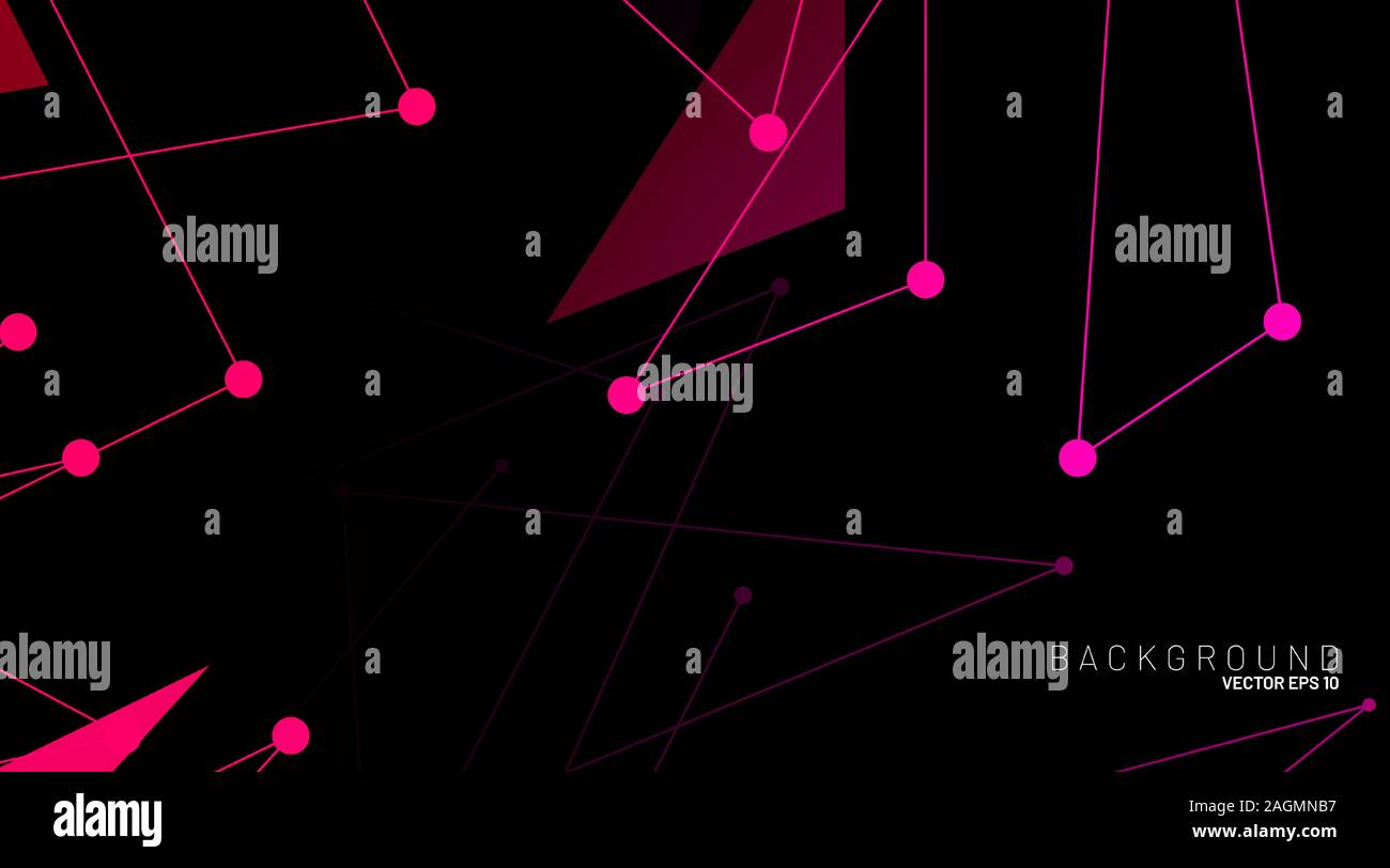 abstract vector background. polygonal space low poly dark background ...