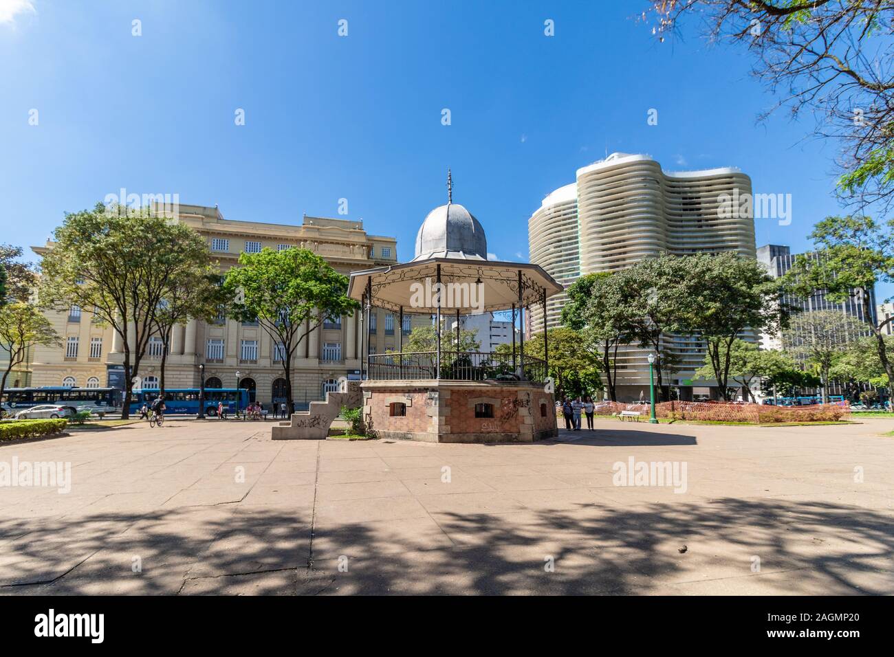 Scenes from Praça da Liberdade in the city of Belo Horizonte, capital of the state of Minas Gerais, Brazil Stock Photo