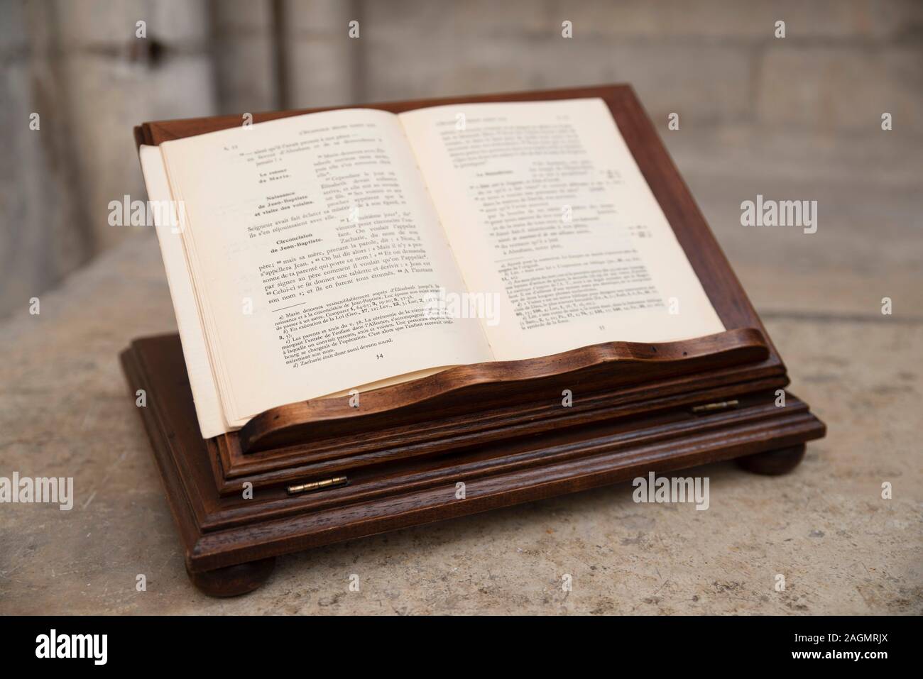 old French book open Stock Photo - Alamy