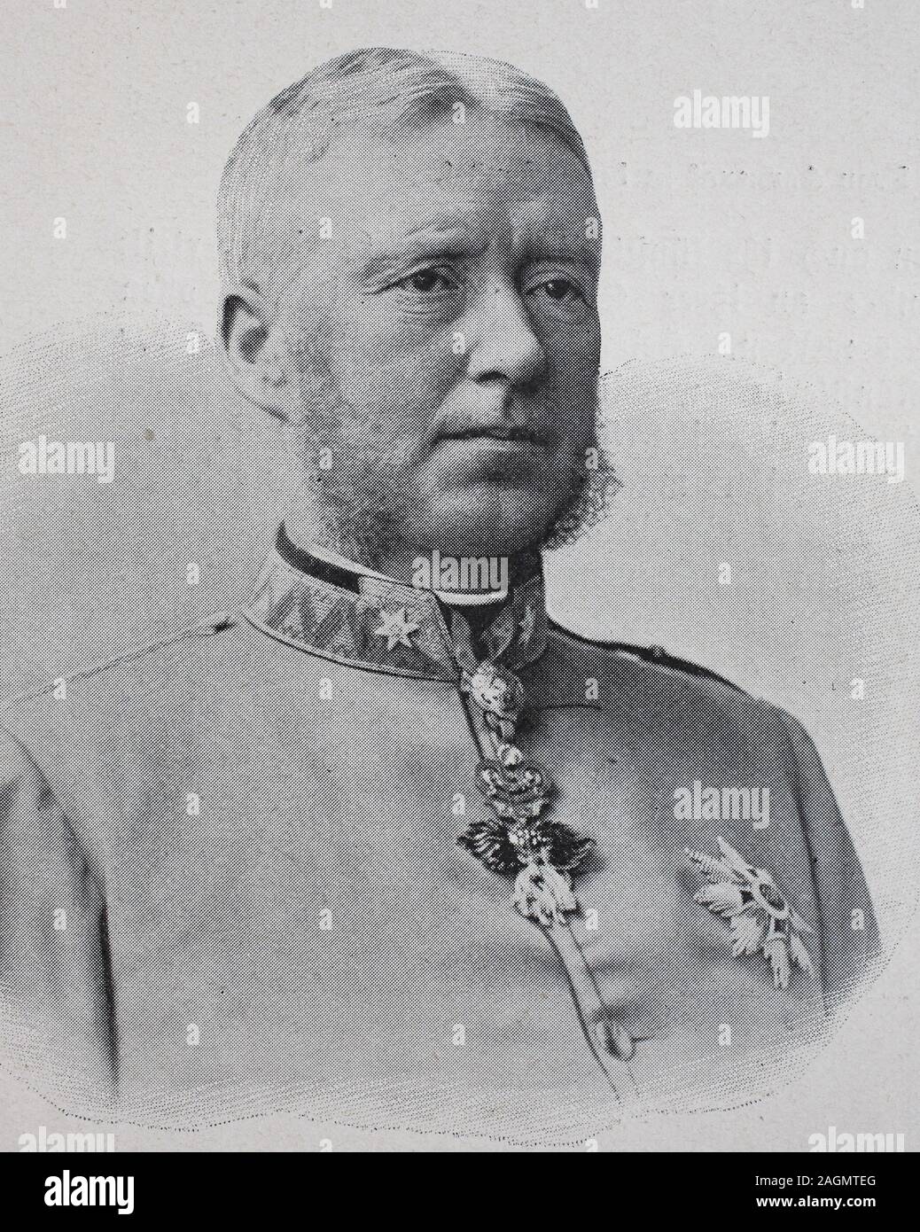 Digital improved reproduction, Prince Franz Anton von Thun und Hohenstein, 1847 - 1916, Austro-Hungarian noble and statesman, Austria, Hungary, original print from the year 1899  /  Franz Graf von Thun und Hohenstein, seit 1911 Fürst von Thun, österreichischer Politiker, Statthalter von Böhmen, kurzzeitig Ministerpräsident von Cisleithanien, der österreichischen Hälfte des Habsburgerreiches Stock Photo