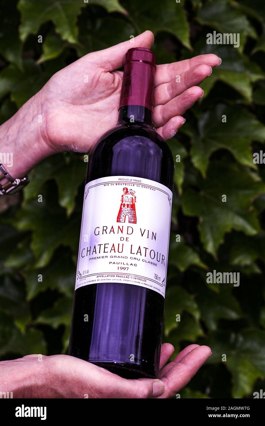Great wine of chateau latour hi-res stock photography and